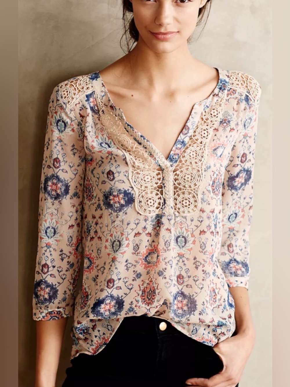 Anthropologie Maeve Stillwater Blouse, Size 4
